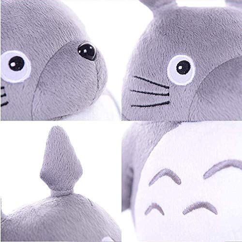 Juguete de Peluche Muñeca Totoro Linda Boda Prensa Muñeca Niños Cumpleaños Niña Niños Juguetes Totoro Muñeca Almohada Totoro Peluche Juguete,Gris,60CM