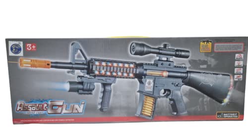 Juguete Fusil de Asalto para Las Fuerzas Armadas del ejército 65cm. metralleta para niños