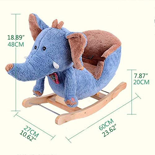 Juguetes animal de peluche Rockeros bebé caballo de madera for 1-4 años Los niños y niñas lindo del asiento del animal relleno del Presidente del niño del cabrito Rocker Rocker asiento blando Juguete