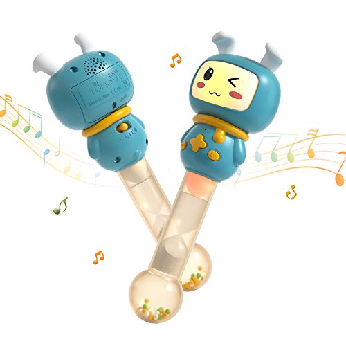 Juguetes Musical para Niños,Juguetes Instrumentos Musicales,Sonajero de Juguetes con Sonido y Luz,Juguete Sensorial Musical Infantil Regalos para Bebes Recien Nacidos 6,12 meses,1 año y mas viejo