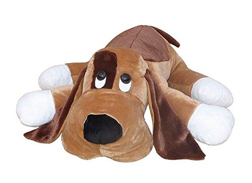 Junatoys- Perro tristón Tumbado de Peluche, 58 cm (70902)