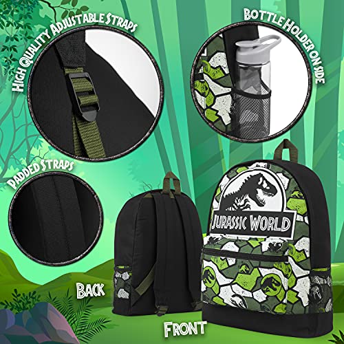 Jurassic World Mochilas Escolares, Material Escolar de Jurassic Park, Mochila Infantil de Camuflaje, Regalos Originales Para Niños y Adolescentes