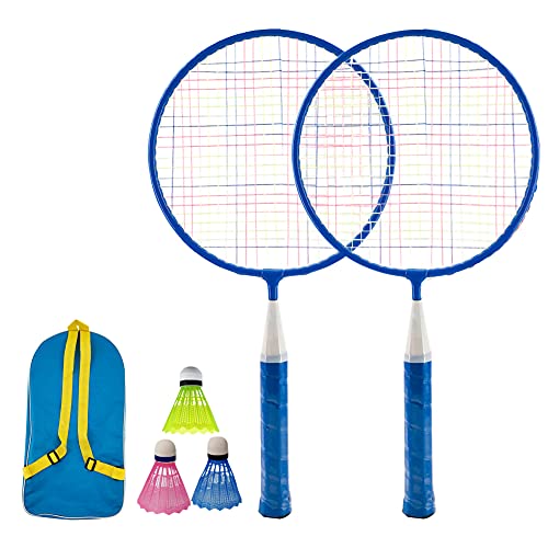 KanCai Set de bádminton para niños Kit Ligero de bádminton para niños Juguetes de bádminton con para el Juego de Deportes de Playa al Aire Libre