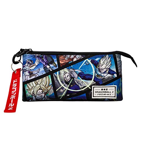 KARACTERMANIA Dragon Ball Frames-Estuche Portatodo Triple HS, Multicolor