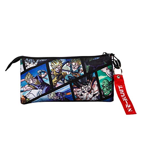 KARACTERMANIA Dragon Ball Frames-Estuche Portatodo Triple HS, Multicolor