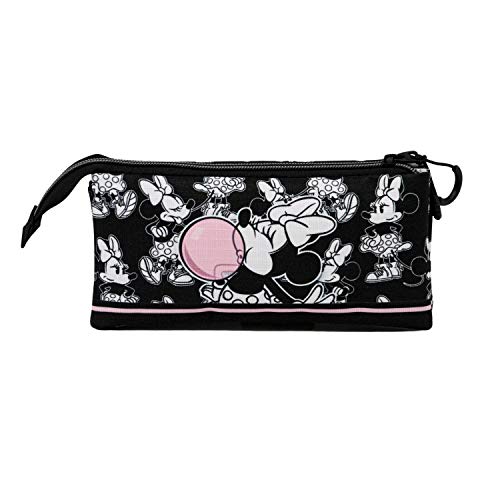 KARACTERMANIA Minnie Mouse Bubblegum-Estuche Portatodo Triple HS, Multicolor