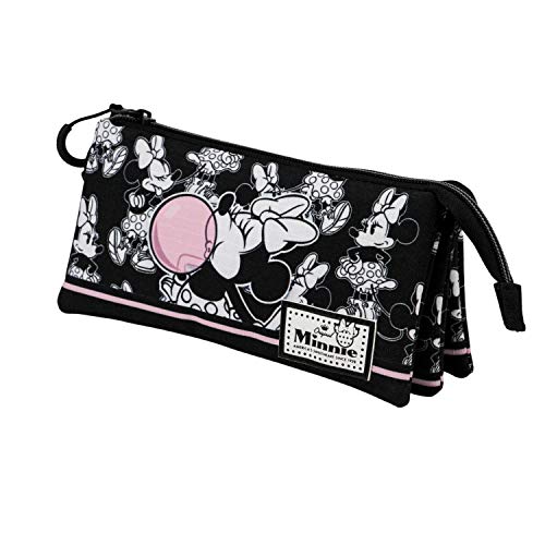 KARACTERMANIA Minnie Mouse Bubblegum-Estuche Portatodo Triple HS, Multicolor