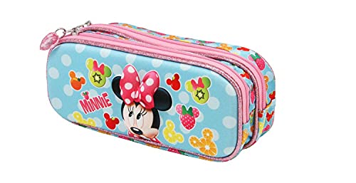 Karactermania Minnie Mouse Frutas - Estuche Portatodo 3D Doble, Multicolor