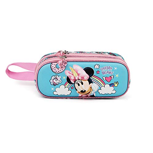 Karactermania Minnie Mouse Unicornio - Estuche Portatodo 3D Doble, Multicolor