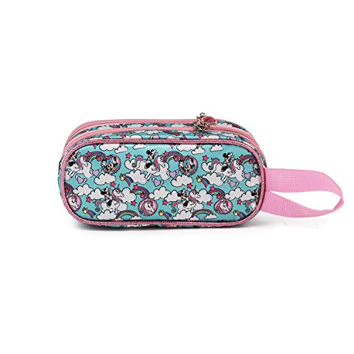 Karactermania Minnie Mouse Unicornio - Estuche Portatodo 3D Doble, Multicolor