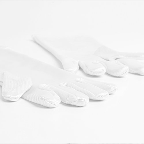 Katara 1098 - Guantes de Princesa - Accessorio de Disfraz Halloween, Carnaval, Cumpleaños - Niñas de 2-9 Años, Blanco