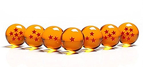 Katara Ball Z Con Caja Juego De 7 Bolas De Dragón Son Goku Con Estrellas Correspondientes, Cosplay, color naranja, 4 cm (1737)