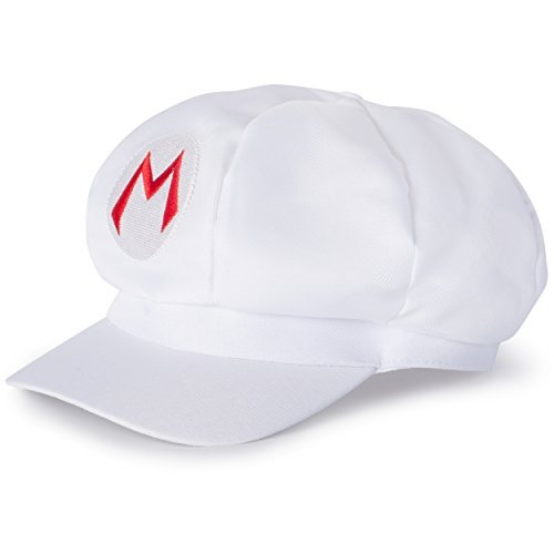 Katara Disfraz de Super Bros. Carnaval, Halloween-Gorra de Mario Fuego, Niños/Adultos, color blanco (MWEISS) , color/modelo surtido