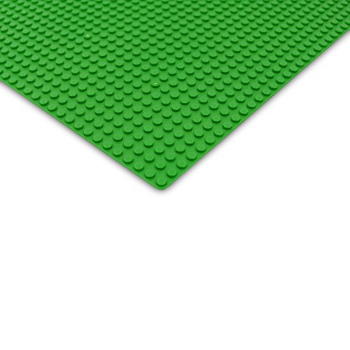 Katara-Placa de Construcción 25,5x25,5cm / 32x32 Pernos-Compatible con Lego, Sluban, Papimax, Q-Bricks, Color 1 x Verde, (0730133655661)