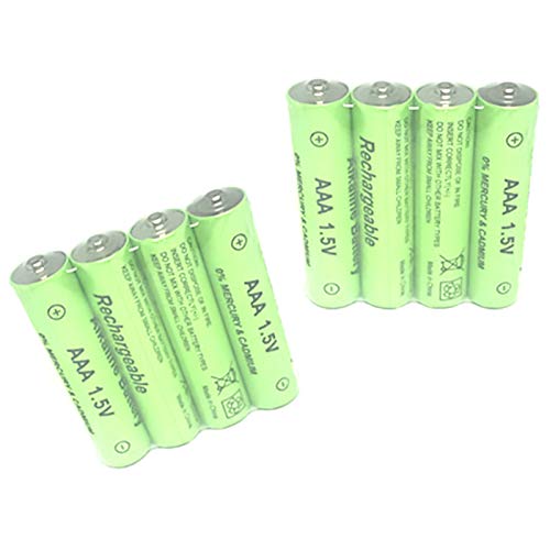 Katigan 8 Piezas 1.5V AA 3000Mah BateríA Alcalina Recargable + 8 Piezas 1.5V AAA 2100Mah BateríA Alcalina para Juguete De Luz Led Mp3