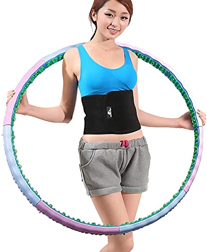 KELITINAus Hoola Hoop para Los Neumáticos de Fitness Ponderado Hula Hoop Fitness Training Hoola Hoops para Adultos Magnético Aptitud Ejercicio Masaje Hoola Hoops Bulk Profi Soft Fitness Hoola Hoops D