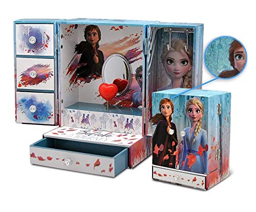 Kids Euroswan- Disney Joyero Armario Musical Frozen 2, Multicolor, Talla Única (WD20736)