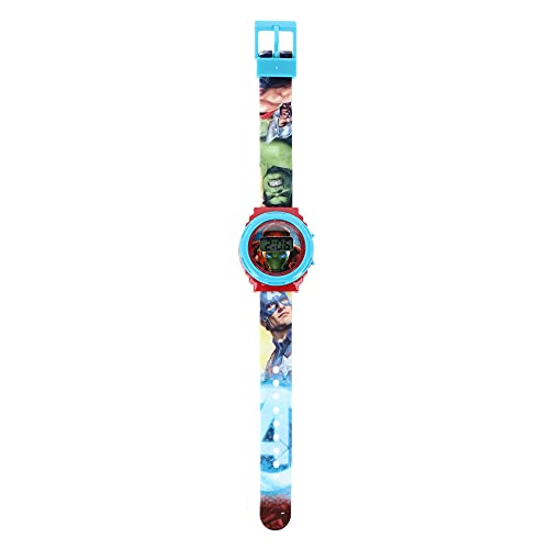 Kids Licensing |Reloj Digital + Billetera para Niños | Reloj Avengers | Billetera Avengers | Set Reloj y Billetera Infantil | Reloj de Pulsera Infantil | Caja Decorada para Regalo| Licencia Oficial