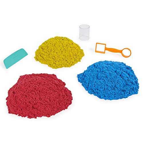 Kinetic Sand Cubo 2,72 kg Colores Herramientas para un Juego Creativo sin Fin – Arena mágica para modelar para niños a Partir de 3 años, Multicolor (Spin Master 6061096)