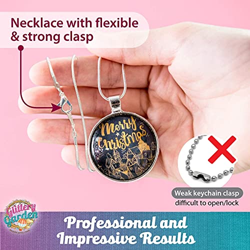 Kit de fabricación de joyas para niñas. Colgante de collar de bricolaje y conjunto de artesanía de pulsera con Juego cuentas de vidrio y amuletos - Accesorios de moda, suministros para manualidades