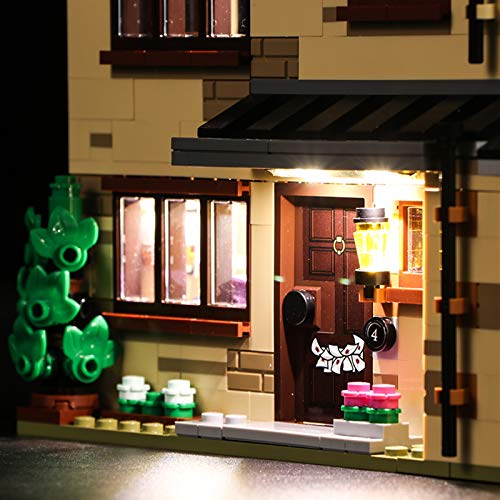 Kit De Iluminación Led para Lego Harry Potter Número 4 De Privet Drive, Compatible con Ladrillos De Construcción Lego Modelo 75968 (NO Incluido En El Modelo)