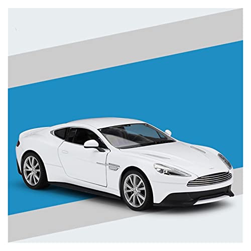 Kit Juguetes Coches Metal Resistente para Aston Martin Vanquish 1:24 Scale Kid Toy Diecast Alloy Metal Car Model Collection Coche De Simulación Maravilloso Regalo (Color : White)