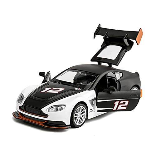 Kit Juguetes Coches Metal Resistente para Martin GT3 1:32 Simulación Finale Aleación Pull Back Racing Modelo Colección De Decoración De Regalo para Niños Maravilloso Regalo (Color : Negro)