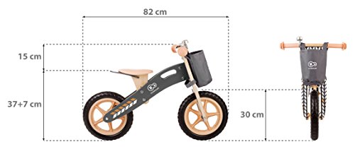 kk Kinderkraft - Bicicleta infantil sin pedales natural