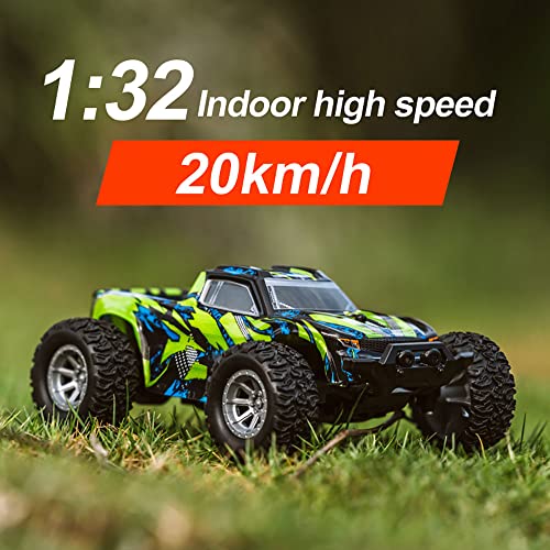 Klobvtt Mini RC Car 20 Km/h High Speed ​​Drift Racing 1:32 Escala Coches de Control Remoto Interior y Exterior Juguete eléctrico Off Road Vehículo controlado por Radio Camión, para niños y Adultos