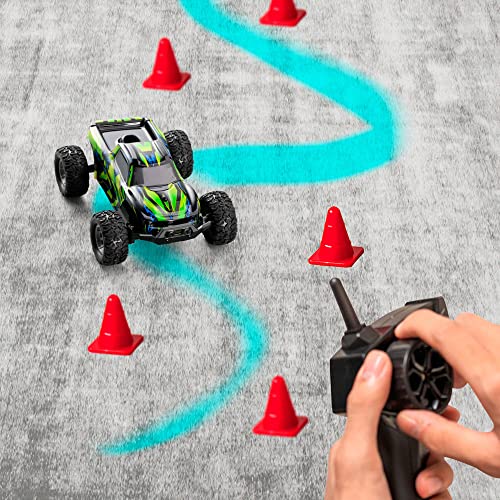 Klobvtt Mini RC Car 20 Km/h High Speed ​​Drift Racing 1:32 Escala Coches de Control Remoto Interior y Exterior Juguete eléctrico Off Road Vehículo controlado por Radio Camión, para niños y Adultos