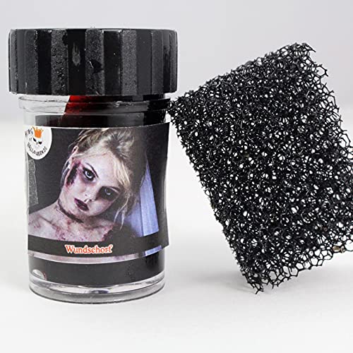 KOH Heridas y costras de sangre de 15 ml de Zombie, sangre artificial de vampiro para noches de Halloween o carnaval