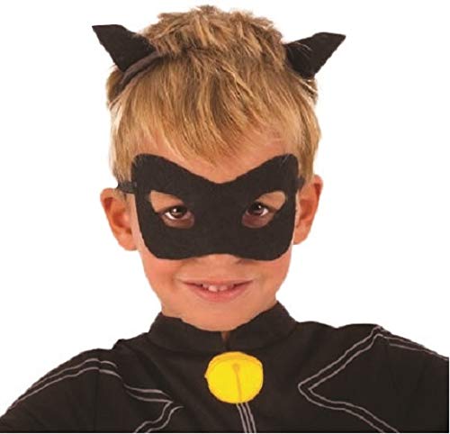 Ladybug - Disfraz de Cat Noir para niños, talla 7-8 años (Rubie'S 640904-L)