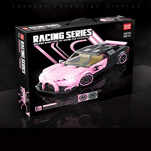 LAKA Technic Racing Car Model 339Pcs Supercar Series Sports Car Brick Toy Gift para Bugatti Compatible con Lego Technic