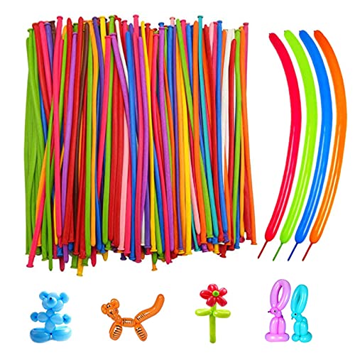 Largos Globos 200pcs Diy Globos Globos Modelado Modelado Globos de Fiesta Globos Látex Globos Cumpleaños Globos Coloridos Globos Animales Globos Colores Inflar para Decoración Fiesta Boda Cumpleaños