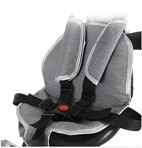 LBBGM Niños 4 en 1 Triciclo Triciclo de Gemelos, niños Push Cochecito para niños Bicicleta Doble de 3 Ruedas para niños Niñas Niños pequeños de 1 a 6 años (Color: Gris)