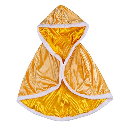 Le SSara Princesa de Las niñas de Navidad Disfraces Cosplay Vestido de Mariposa (130, PJ-Yellow)