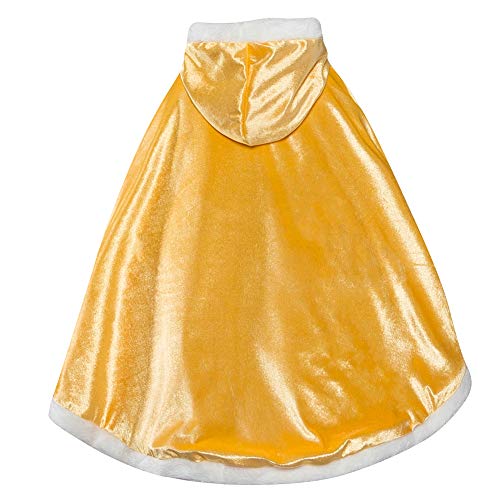 Le SSara Princesa de Las niñas de Navidad Disfraces Cosplay Vestido de Mariposa (130, PJ-Yellow)