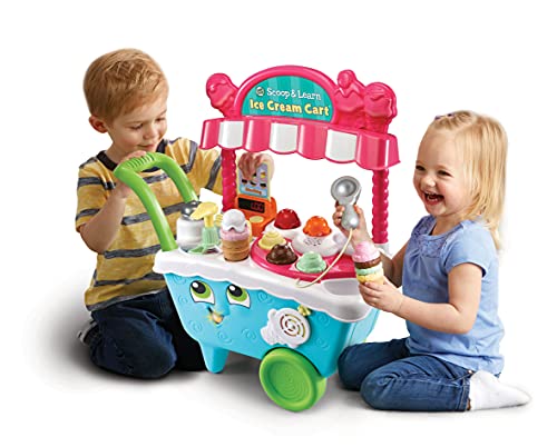 LeapFrog-Scoop & Learn Toy Juego de Juguetes Scoop/Learn Ice Cream Cart, Multicolor, 21.7 x 51.6 x 63.2 cm (600703)