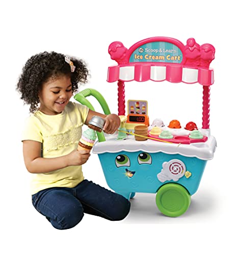 LeapFrog-Scoop & Learn Toy Juego de Juguetes Scoop/Learn Ice Cream Cart, Multicolor, 21.7 x 51.6 x 63.2 cm (600703)