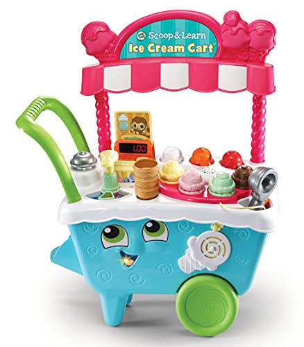 LeapFrog-Scoop & Learn Toy Juego de Juguetes Scoop/Learn Ice Cream Cart, Multicolor, 21.7 x 51.6 x 63.2 cm (600703)