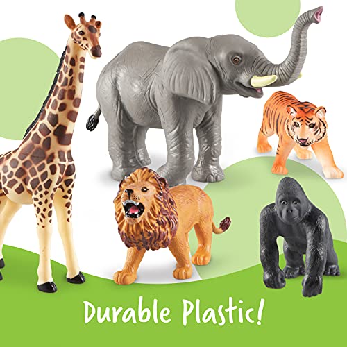 Learning Resources- Animales Jumbo de la Jungla, Color (LER0693)