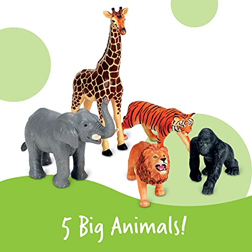 Learning Resources- Animales Jumbo de la Jungla, Color (LER0693)