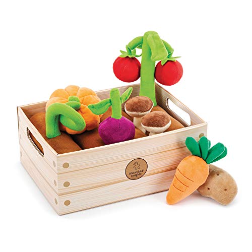 Learning Resources-La Huerta con 8 Verduras de Felpa para Juegos imaginativos, 2+ años. (EI-3686)