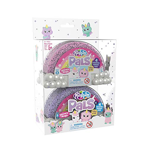 Learning Resources- Pack de 2 unidades de espuma de juegos con figuritas de los amigos Playfoam Pals Unicorn Magic (EI-1953) , color/modelo surtido