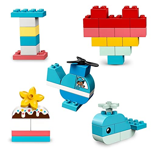 LEGO 10909 Duplo Classic Caja del Corazón Juguete de Construcción, Actividades Creativas para Niños y Niñas 1,5 año