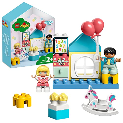 LEGO 10925 Duplo Cuarto de Juegos, Juguete de construcción para Niños de +2 años con 2 Figuritas y Caja en Forma de Casa