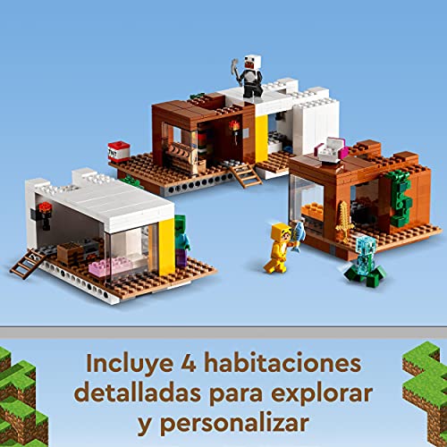 LEGO 21174 Minecraft La Casa del Árbol Moderna, Juguete de Construcción para Niños a Partir de 9 Años con Mini Figuras