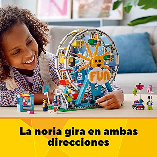 LEGO 31119 Creator 3en1: Noria, Set de Construcción para Niños 9 años con Coches De Choque de Juguete