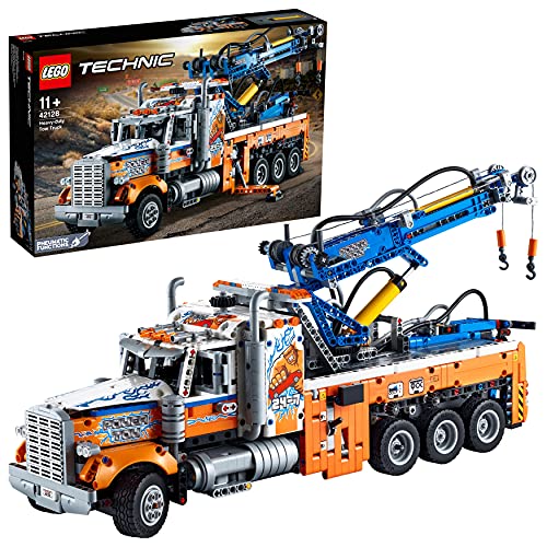 LEGO 42128 Technic Camión Remolcador de Gran Tonelaje, Juguete de Construcción de la Serie Ingeniería para Niños