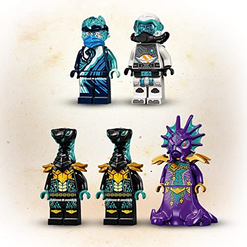 LEGO 71754 Ninjago Dragón de Agua, Juguete de Construcción de los Ninja con 5 Mini Figuras para Niños +9 Años